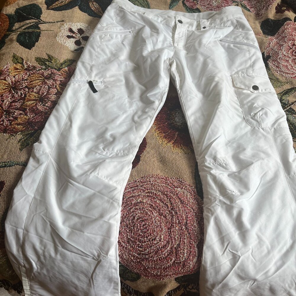 B360 White Snow Pants, Medium